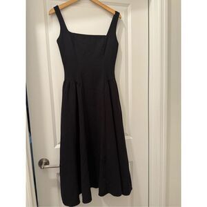 New WAYF Bustier Dress Fit & Flare in Black Size Small